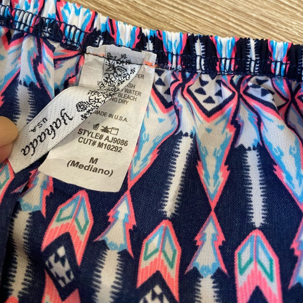 Blue/Pink Aztec Romper - Picture 2 of 3